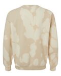 dyenomite 681bw essential fleece bleach wash crewneck sweatshirt Back Thumbnail