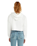 lane seven ls12000 ladies' crop hooded sweatshirt Back Thumbnail