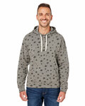 j america ja8871 adult triblend pullover fleece hooded sweatshirt Front Thumbnail