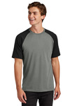 sport-tek st6040 halftime raglan tee Front Thumbnail