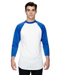 Augusta Sportswear AG4420 Baseball 3/4 Sleeve Tee 2.0 Front Thumbnail