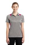 Sport-Tek LST665 Women's Heather Colorblock Contender ™ Polo Front Thumbnail