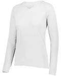 augusta sportswear 2797 ladies attain wicking long sleeve tee Front Thumbnail