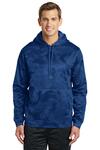 Sport-Tek ST240 Sport-Wick ® CamoHex Fleece Hooded Pullover Front Thumbnail
