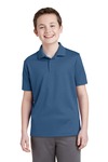 sport-tek yst640 youth posicharge ® racermesh ® polo Front Thumbnail