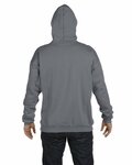 Hanes F170 Adult 9.7 oz. Ultimate Cotton® 90/10 Pullover Hooded Sweatshirt Back Thumbnail