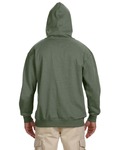 econscious EC5570 Adult Organic/Recycled Heathered Fleece Pullover Hooded Sweatshirt Back Thumbnail