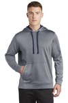 sport-tek st264 posicharge ® sport-wick ® heather fleece hooded pullover Front Thumbnail