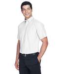Harriton M600S Men's Oxford Short Sleeve with Stain-Release Side Thumbnail