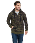 Burnside B8615 Men's  French Terry Full-Zip Hooded Sweatshirt Front Thumbnail