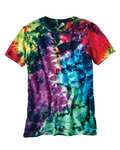 dyenomite 640lm lamer over-dyed crinkle tie dye t-shirt Front Thumbnail