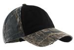 port authority c807 camo cap with contrast front panel Front Thumbnail
