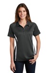 Sport-Tek LST685 Ladies PosiCharge ® Micro-Mesh Colorblock Polo Front Thumbnail