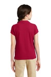 Port Authority YG503 Girls Silk Touch ™ Peter Pan Collar Polo Back Thumbnail