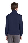 sport-tek yst241 youth sport-wick ® fleece full-zip jacket Back Thumbnail