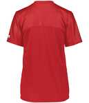 russell athletic r0593x ladies solid flag football jersey Back Thumbnail