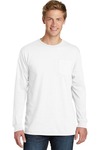 port & company pc099lsp beach wash ™ garment-dyed long sleeve pocket tee Front Thumbnail