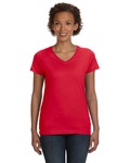 LAT 3507 Ladies' V-Neck Fine Jersey T-Shirt Front Thumbnail