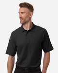 harriton hm105 men's maverick cvc pique polo Front Thumbnail