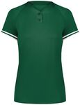 augusta sportswear as6917 ladies cutter+ henley jersey Front Thumbnail