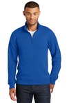Port & Company PC850Q Fan Favorite Fleece 1/4-Zip Pullover Sweatshirt Front Thumbnail