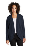 mercer+mettle mm3015 women's stretch open-front cardigan Front Thumbnail