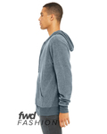 bella + canvas 3339c adult sueded fleece full zip hooded sweatshirt Side Thumbnail