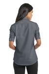 port authority l659 ladies short sleeve superpro ™ oxford shirt Back Thumbnail
