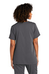 wonderwink ww4168 women's premiere flex ™ v-neck top Back Thumbnail