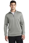 sport-tek st263 posicharge ® sport-wick ® heather fleece 1/4-zip pullover Front Thumbnail