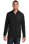 port authority k806 pinpoint mesh 1/2-zip Front Thumbnail