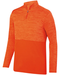 augusta sportswear ag2908 adult shadow tonal heather quarter-zip pullover Front Thumbnail