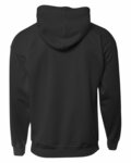 a4 n4279 men's sprint tech fleece hooded sweatshirt Back Thumbnail