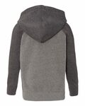 independent trading co. prm10tsb toddler special blend raglan hooded sweatshirt Back Thumbnail