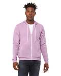 Bella + Canvas 3739 Unisex Sponge Fleece Full-Zip Hooded Sweatshirt Front Thumbnail