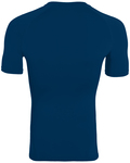 augusta sportswear 2601 youth hyperform compress short-sleeve shirt Back Thumbnail