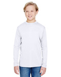 a4 nb3165 youth long sleeve cooling performance crew shirt Front Thumbnail