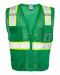 Kishigo B100-107 Mesh Enhanced Visibility Multi-Pocket Vest Front Thumbnail