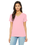 bella + canvas 6405 ladies' relaxed jersey v-neck t-shirt Front Thumbnail