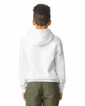 gildan sf500b youth softstyle midweight fleece hooded sweatshirt Back Thumbnail