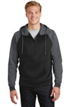 Sport-Tek ST236 Sport-Wick ® Varsity Fleece Full-Zip Hooded Jacket Front Thumbnail
