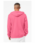 Bella + Canvas 3739 Unisex Sponge Fleece Full-Zip Hooded Sweatshirt Back Thumbnail