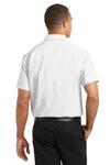 port authority s659 short sleeve superpro ™ oxford shirt Back Thumbnail
