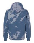 dyenomite 680bw essential fleece bleach wash hooded sweatshirt Back Thumbnail