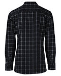 Burnside B8210 Men's Plaid Flannel Shirt Back Thumbnail