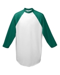 Augusta Sportswear 4421 Youth Baseball 3/4 Sleeve Tee 2.0 Front Thumbnail