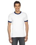 american apparel bb410w unisex poly-cotton short-sleeve ringer t-shirt Side Thumbnail