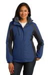 port authority l321 ladies colorblock 3-in-1 jacket Front Thumbnail