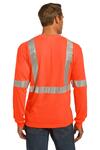 CornerStone CS401LS ANSI 107 Class 2 Long Sleeve Safety T-Shirt Back Thumbnail