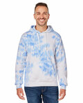 j america ja8861 adult tie-dye pullover hooded sweatshirt Front Thumbnail